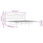 Estructura de cama con cabecero metal blanca 200x200 cm de vidaXL, Camas y somieres - Ref: Foro24-353593, Precio: 108,39 €, D...