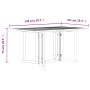Mesa de jardín plegable Butterfly madera de teca 150x90x75 cm de vidaXL, Mesas de jardín - Ref: Foro24-362751, Precio: 350,97...