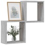 Estantes cubo de pared 2 unidades gris sonoma 30x15x30 cm en Estanterías | Comprar online en Foru.es