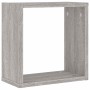 Estantes cubo de pared 2 unidades gris sonoma 30x15x30 cm en Estanterías | Comprar online en Foru.es