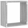 Estantes cubo de pared 2 unidades gris sonoma 30x15x30 cm en Estanterías | Comprar online en Foru.es