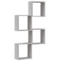 Estantes cubo de pared 4 unidades gris sonoma 30x15x30 cm en Estanterías | Comprar online en Foru.es