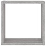 Estantes cubo de pared 4 unidades gris sonoma 30x15x30 cm en Estanterías | Comprar online en Foru.es