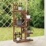 Soporte para flores madera maciza de abeto 60x25x130 cm de vidaXL, Soportes para macetas - Ref: Foro24-362873, Precio: 50,29 ...