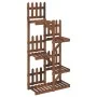 Soporte para flores madera maciza de abeto 60x25x130 cm de vidaXL, Soportes para macetas - Ref: Foro24-362873, Precio: 50,29 ...