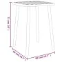 Mesa de jardín acero gris antracita 50x50x71 cm de vidaXL, Mesas de jardín - Ref: Foro24-362736, Precio: 71,74 €, Descuento: %