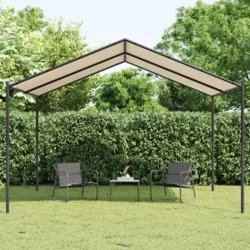Carpa acero y tela beige 4x4 m de vidaXL, Carpas y cenadores - Ref: Foro24-362454, Precio: 242,54 €, Descuento: %