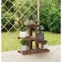 Soporte para flores madera maciza de abeto 58x25x51 cm de vidaXL, Soportes para macetas - Ref: Foro24-362869, Precio: 30,75 €...