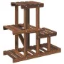 Soporte para flores madera maciza de abeto 58x25x51 cm de vidaXL, Soportes para macetas - Ref: Foro24-362869, Precio: 30,75 €...
