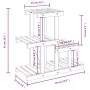 Soporte para flores madera maciza de abeto 58x25x51 cm de vidaXL, Soportes para macetas - Ref: Foro24-362869, Precio: 30,75 €...