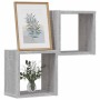 Estanterías de pared 2 pcs Gris 26 x 15 x 26 cm en Estanterías | Comprar online en Foru.es