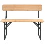 Mesa y bancos plegables de bar 3 piezas madera maciza de abeto de vidaXL, Conjuntos de jardín - Ref: Foro24-363112, Precio: 2...