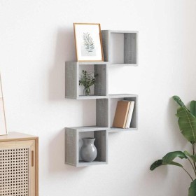 Estanterías de pared 4 pcs Gris 26 x 15 x 26 cm en Estanterías | Comprar online en Foru.es