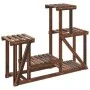 Soporte para flores madera maciza de abeto 90x25x73,5 cm de vidaXL, Soportes para macetas - Ref: Foro24-362875, Precio: 37,96...