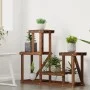 Soporte para flores madera maciza de abeto 90x25x73,5 cm de vidaXL, Soportes para macetas - Ref: Foro24-362875, Precio: 37,96...