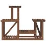 Soporte para flores madera maciza de abeto 90x25x73,5 cm de vidaXL, Soportes para macetas - Ref: Foro24-362875, Precio: 37,96...