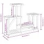 Soporte para flores madera maciza de abeto 90x25x73,5 cm de vidaXL, Soportes para macetas - Ref: Foro24-362875, Precio: 37,96...