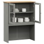 Armario superior tocador VIGO madera de pino gris 78x30x100 cm de vidaXL, Aparadores - Ref: Foro24-353207, Precio: 154,69 €, ...