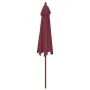 Sombrilla de jardín con poste de madera rojo burdeos 299x240 cm de vidaXL, Sombrillas - Ref: Foro24-363171, Precio: 73,83 €, ...