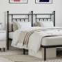 Cabecero de metal negro 135 cm de vidaXL, Cabeceros y pies de cama - Ref: Foro24-353569, Precio: 47,88 €, Descuento: %
