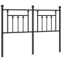Cabecero de metal negro 135 cm de vidaXL, Cabeceros y pies de cama - Ref: Foro24-353569, Precio: 47,88 €, Descuento: %