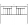 Cabecero de metal negro 135 cm de vidaXL, Cabeceros y pies de cama - Ref: Foro24-353569, Precio: 47,88 €, Descuento: %