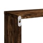 Estante cúbico de pared 4 uds madera roble ahumado 80x15x26,5cm en Estanterías | Comprar online en Foru.es