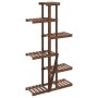 Soporte para flores de madera maciza abeto 75x25x140,5 cm de vidaXL, Soportes para macetas - Ref: Foro24-362865, Precio: 60,6...