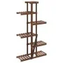 Soporte para flores de madera maciza abeto 75x25x140,5 cm de vidaXL, Soportes para macetas - Ref: Foro24-362865, Precio: 57,2...