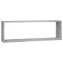 Estante cúbico de pared 4 uds madera gris Sonoma 80x15x26,5 cm en Estanterías | Comprar online en Foru.es