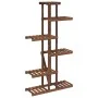 Soporte para flores de madera maciza abeto 75x25x140,5 cm de vidaXL, Soportes para macetas - Ref: Foro24-362865, Precio: 57,2...