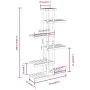 Soporte para flores de madera maciza abeto 75x25x140,5 cm de vidaXL, Soportes para macetas - Ref: Foro24-362865, Precio: 57,2...