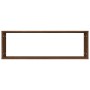 Estante cúbico de pared 2 uds madera roble marrón 80x15x26,5 cm en Estanterías | Comprar online en Foru.es