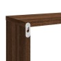Estante cúbico de pared 2 uds madera roble marrón 80x15x26,5 cm en Estanterías | Comprar online en Foru.es