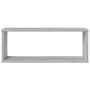 Estantes cúbicos de pared 4 uds madera gris Sonoma 60x15x23 cm en Estanterías | Comprar online en Foru.es