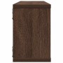 Estantes cúbicos de pared 4 uds madera roble marrón 60x15x23 cm en Estanterías | Comprar online en Foru.es