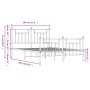 Estructura cama metal con cabecero y estribo blanco 140x200 cm de vidaXL, Camas y somieres - Ref: Foro24-353605, Precio: 137,...