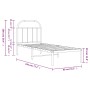 Estructura de cama de metal con cabecero blanco 75x190 cm de vidaXL, Camas y somieres - Ref: Foro24-353674, Precio: 63,49 €, ...