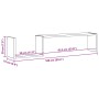 Estantes de pared 2 uds madera gris Sonoma 100x15x20 cm en Estanterías | Comprar online en Foru.es