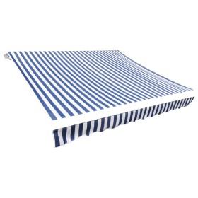 Toldo de lona azul y blanco 450x300 cm en Toldos | Comprar online en Foru.es