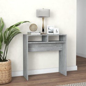 Mesa consola madera contrachapada gris Sonoma 78x30x80 cm en Mesas auxiliares | Comprar online en Foru.es
