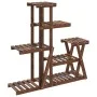 Soporte para flores madera maciza de abeto 95x25x96 cm de vidaXL, Soportes para macetas - Ref: Foro24-362879, Precio: 53,54 €...