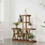 Soporte para flores madera maciza de abeto 95x25x96 cm de vidaXL, Soportes para macetas - Ref: Foro24-362879, Precio: 53,54 €...