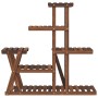 Soporte para flores madera maciza de abeto 95x25x96 cm de vidaXL, Soportes para macetas - Ref: Foro24-362879, Precio: 56,46 €...