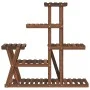 Soporte para flores madera maciza de abeto 95x25x96 cm de vidaXL, Soportes para macetas - Ref: Foro24-362879, Precio: 53,54 €...