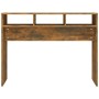 Mesa consola madera contrachapada roble ahumado 105x30x80 cm en Mesas auxiliares | Comprar online en Foru.es