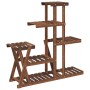 Soporte para flores madera maciza de abeto 95x25x96 cm de vidaXL, Soportes para macetas - Ref: Foro24-362879, Precio: 56,46 €...