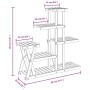 Soporte para flores madera maciza de abeto 95x25x96 cm de vidaXL, Soportes para macetas - Ref: Foro24-362879, Precio: 56,46 €...