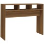 Mesa consola madera contrachapada roble marrón 105x30x80 cm en Mesas auxiliares | Comprar online en Foru.es