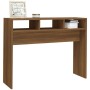 Mesa consola madera contrachapada roble marrón 105x30x80 cm en Mesas auxiliares | Comprar online en Foru.es